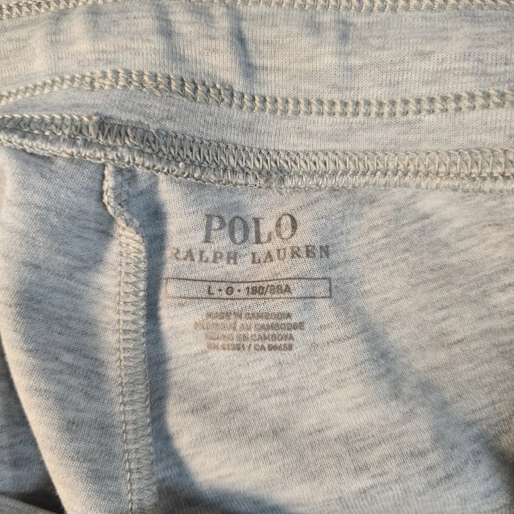 Polo Ralph Lauren Pants Mens Large Gray Joggers Double Knit Tech Fleece